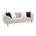 AICO Furniture Noir Sofa Cookie in Black Nickel - Furniture Land (Milwaukee, WI)