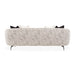 AICO Furniture Noir Sofa Cookie in Black Nickel - Furniture Land (Milwaukee, WI)