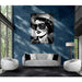 AICO Furniture Noir Sofa Cookie in Black Nickel - Furniture Land (Milwaukee, WI)