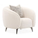 AICO Furniture Noir Chair Marshmallow in Black Nickel - Furniture Land (Milwaukee, WI)