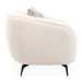 AICO Furniture Noir Chair Marshmallow in Black Nickel - Furniture Land (Milwaukee, WI)
