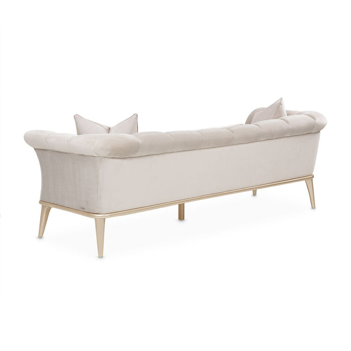 AICO Yvette Sofa in Porcini Medium Champagne - Furniture Land (Milwaukee, WI)
