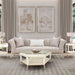 AICO Yvette Sofa in Porcini Medium Champagne - Furniture Land (Milwaukee, WI)