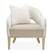 AICO Yvette Accent Chair in Porcini Medium Champagne - Furniture Land (Milwaukee, WI)