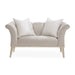 AICO Yvette Chair and A Half in Porcini Medium Champagne - Furniture Land (Milwaukee, WI)