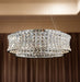 AICO Furniture Lighting Galaxy Large Round LED Chandelier in Chrome - Furniture Land (Milwaukee, WI)