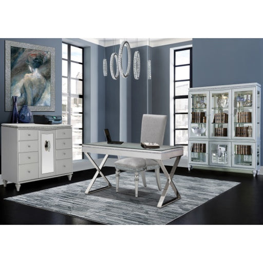 AICO Furniture Lighting Large Solar Hoops LED Chandelier - Furniture Land (Milwaukee, WI)