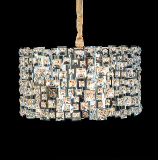 AICO Furniture Lighting Facets 6 Light Chandelier - Furniture Land (Milwaukee, WI)