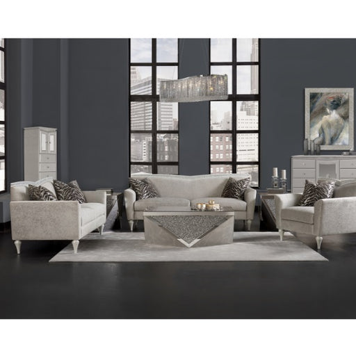 AICO Furniture Lighting Cool Breeze 14 Light Chandelier in Clear - Furniture Land (Milwaukee, WI)