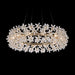 AICO Furniture Lighting Bouquet 12 Light Oblong Chandelier in Gold - Furniture Land (Milwaukee, WI)
