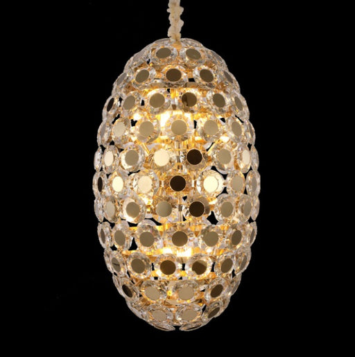 AICO Furniture Lighting Pendant 14 Light Chandelier in Gold - Furniture Land (Milwaukee, WI)