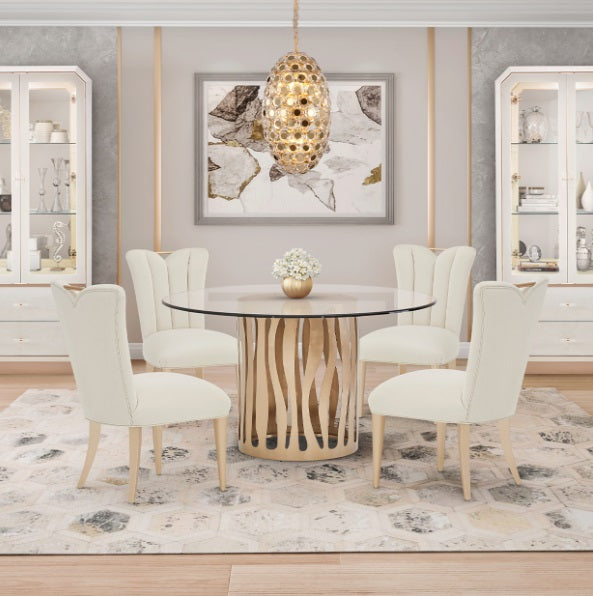 AICO Furniture Lighting Pendant 14 Light Chandelier in Gold - Furniture Land (Milwaukee, WI)