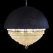 AICO Furniture Lighting Eclipse LED Light Chandelier with Black Dome in Clear - Furniture Land (Milwaukee, WI)