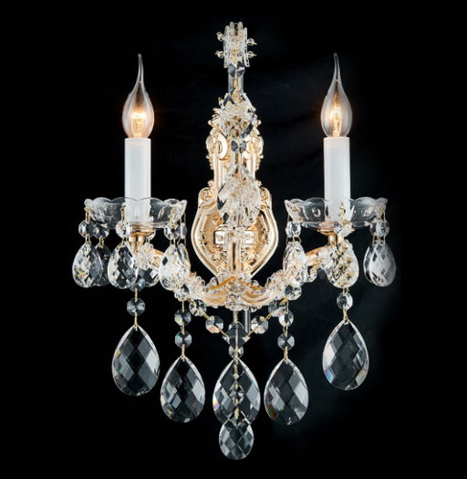 AICO Furniture Lighting La Scala 2 Light Wall Sconce in Clear - Furniture Land (Milwaukee, WI)