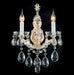 AICO Furniture Lighting La Scala 2 Light Wall Sconce in Clear - Furniture Land (Milwaukee, WI)
