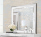 AICO Marquee Wall Mirror in Cloud White - Furniture Land (Milwaukee, WI)