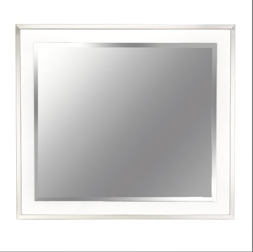 AICO Marquee Wall Mirror in Cloud White - Furniture Land (Milwaukee, WI)