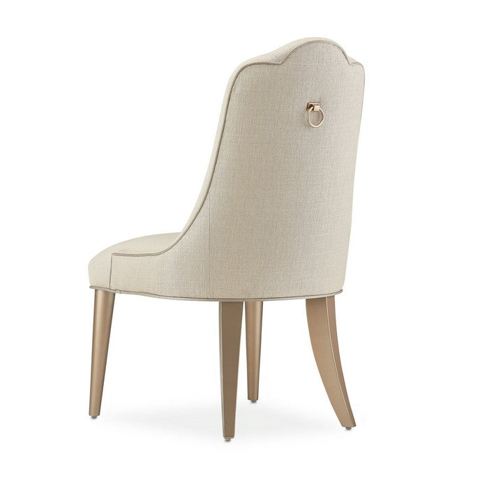AICO Malibu Crest Side Chair in Chardonnay (Set of 2) - Furniture Land (Milwaukee, WI)
