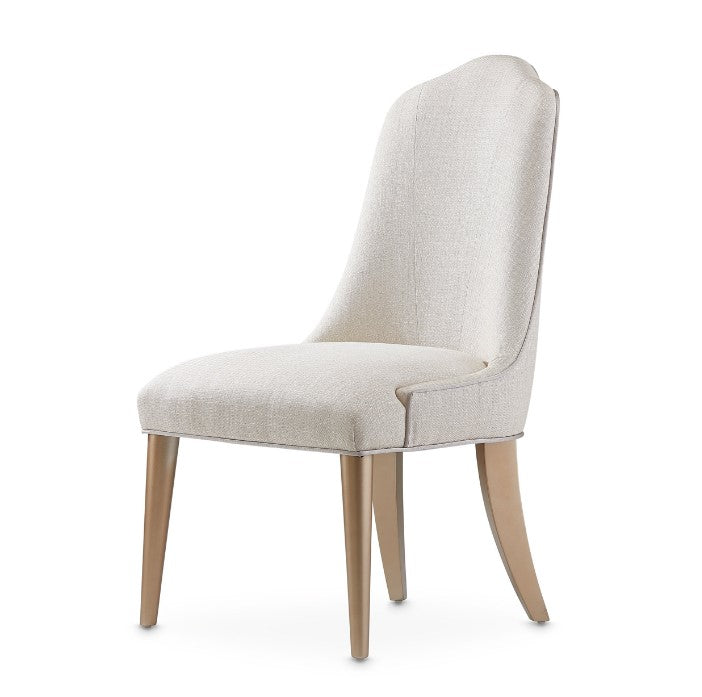 AICO Malibu Crest Side Chair in Chardonnay (Set of 2) - Furniture Land (Milwaukee, WI)