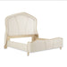 AICO Malibu Crest Queen Curved Panel Bed in Chardonnay - Furniture Land (Milwaukee, WI)