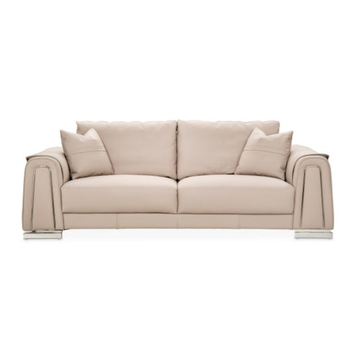 AICO Furniture Mia Bella Bergamo Sofa in Stainless Steel - Furniture Land (Milwaukee, WI)