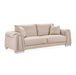 AICO Furniture Mia Bella Bergamo Sofa in Stainless Steel - Furniture Land (Milwaukee, WI)