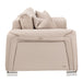 AICO Furniture Mia Bella Bergamo Sofa in Stainless Steel - Furniture Land (Milwaukee, WI)