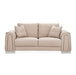 AICO Furniture Mia Bella Bergamo Loveseat in Stainless Steel - Furniture Land (Milwaukee, WI)