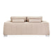 AICO Furniture Mia Bella Bergamo Loveseat in Stainless Steel - Furniture Land (Milwaukee, WI)