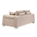 AICO Furniture Mia Bella Bergamo Loveseat in Stainless Steel - Furniture Land (Milwaukee, WI)