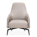 AICO Furniture Mia Bella Bergamo Accent Chair in Stainless Steel - Furniture Land (Milwaukee, WI)