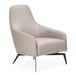AICO Furniture Mia Bella Bergamo Accent Chair in Stainless Steel - Furniture Land (Milwaukee, WI)