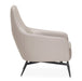 AICO Furniture Mia Bella Bergamo Accent Chair in Stainless Steel - Furniture Land (Milwaukee, WI)