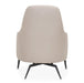 AICO Furniture Mia Bella Bergamo Accent Chair in Stainless Steel - Furniture Land (Milwaukee, WI)