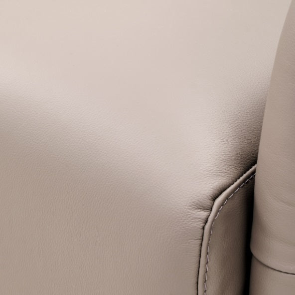 AICO Furniture Mia Bella Bergamo Accent Chair in Stainless Steel - Furniture Land (Milwaukee, WI)