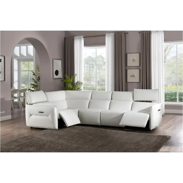 AICO Furniture Verona Corner Wedge in Snow White - Furniture Land (Milwaukee, WI)