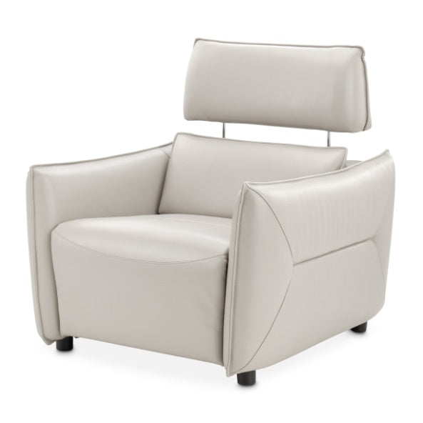 AICO Furniture Verona Matching Chair in Light Gray - Furniture Land (Milwaukee, WI)