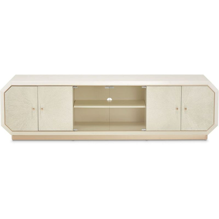 AICO La Rachelle Media Cabinet in Medium Champagne - Furniture Land (Milwaukee, WI)