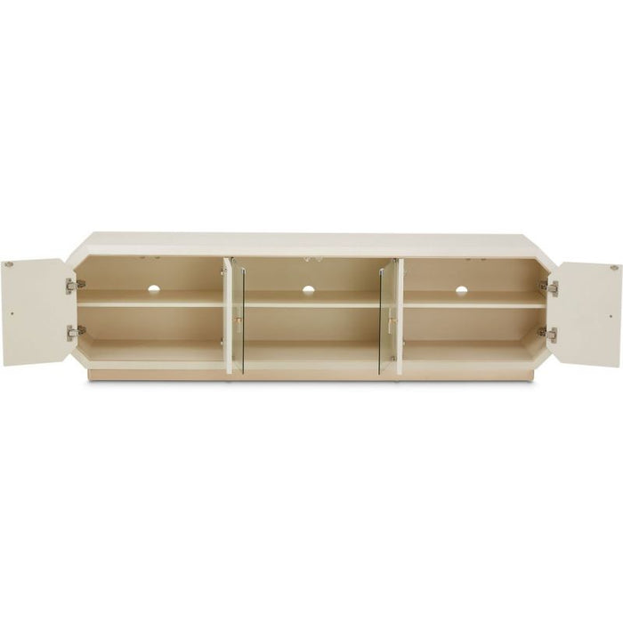 AICO La Rachelle Media Cabinet in Medium Champagne - Furniture Land (Milwaukee, WI)