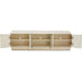 AICO La Rachelle Media Cabinet in Medium Champagne - Furniture Land (Milwaukee, WI)