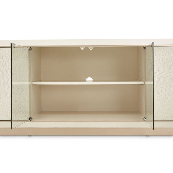 AICO La Rachelle Media Cabinet in Medium Champagne - Furniture Land (Milwaukee, WI)