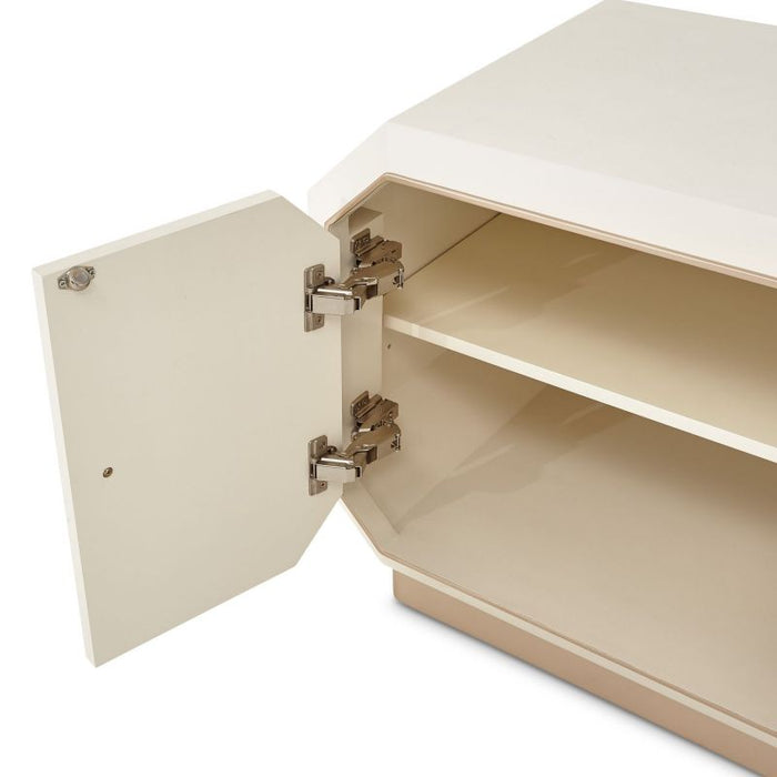 AICO La Rachelle Media Cabinet in Medium Champagne - Furniture Land (Milwaukee, WI)