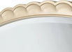 AICO Malibu Crest Oval Wall Mirror in Chardonnay - Furniture Land (Milwaukee, WI)