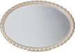 AICO Malibu Crest Oval Wall Mirror in Chardonnay - Furniture Land (Milwaukee, WI)