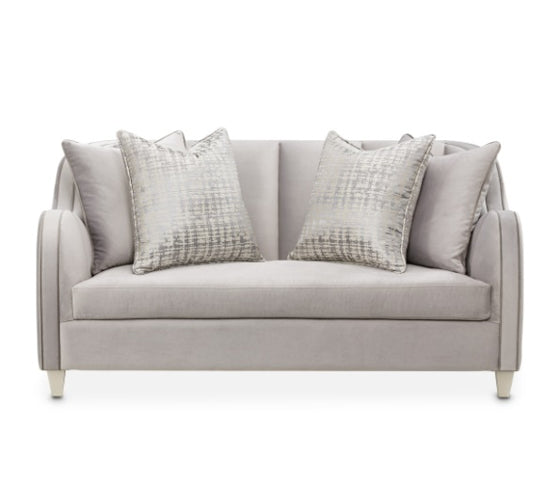 AICO Furniture Roxbury Park Loveseat in Slate - Furniture Land (Milwaukee, WI)