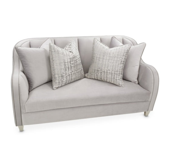 AICO Furniture Roxbury Park Loveseat in Slate - Furniture Land (Milwaukee, WI)