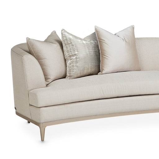 AICO Malibu Crest 3-Piece Sofa Sectional in Pearl Chardonnay - Furniture Land (Milwaukee, WI)