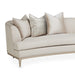 AICO Malibu Crest 3-Piece Sofa Sectional in Pearl Chardonnay - Furniture Land (Milwaukee, WI)