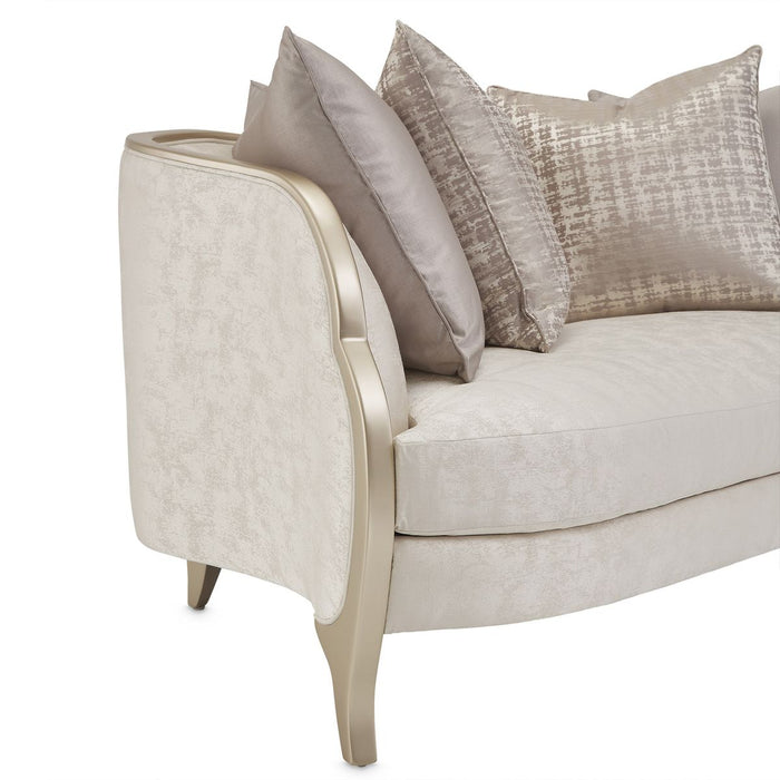 AICO Malibu Crest Loveseat in Chardonnay - Furniture Land (Milwaukee, WI)