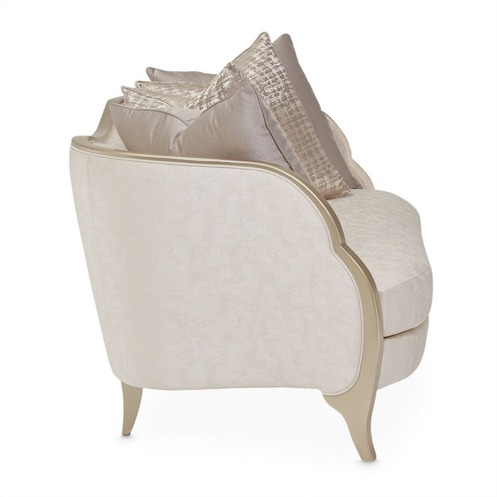 AICO Malibu Crest Loveseat in Chardonnay - Furniture Land (Milwaukee, WI)